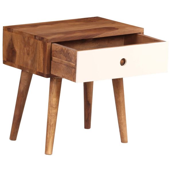vidaXL Bedside Table Solid Acacia Wood 45x30x45 cm