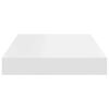 vidaXL Floating Wall Shelf White 40x23x3.8 cm MDF