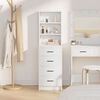 vidaXL Highboard with Drawer White 40 x 41 x 135 cm Engineered wood