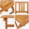 vidaXL Garden Bistro Set Folding 5 pcs Brown Solid acacia wood