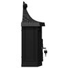 vidaXL Wall Mounted Mailbox Black 40.5 x 16 x 45 cm Cast Aluminum