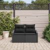 vidaXL Garden Sofa with Cushion 123 x 62 x 69 cm Poly Rattan