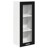 vidaXL Hanging Cabinet Black Oak 40 x 31 x 100 cm Engineered Wood