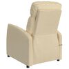 vidaXL Massage Chair Cream Fabric