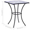 vidaXL 3 Piece Mosaic Bistro Set Ceramic Tile Blue and White
