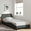 vidaXL Bed Frame "Dover" Dark Grey 90x190 cm Fabric