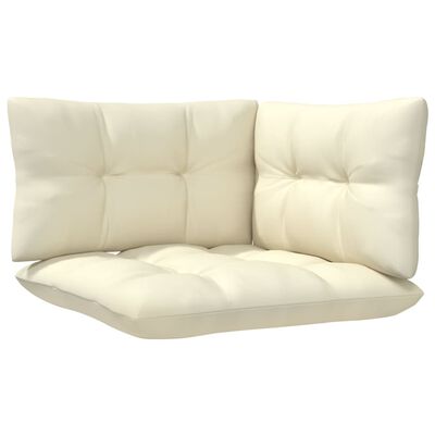 vidaXL Garden Corner Sofa with Cushions Honey Brown Solid Pinewood