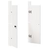 vidaXL Kitchen Door MEPPEL 2 pcs White 50 x 9 x 82 cm Solid Pine wood