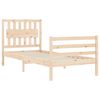 vidaXL Bed Frame without Mattress Single Solid Wood