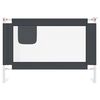 vidaXL Toddler Safety Bed Rail Dark Grey 100x25 cm Fabric