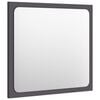 vidaXL Bathroom Mirror Grey 40x1.5x37 cm Engineered Wood