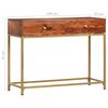 vidaXL Console Table 100x35x76 cm Solid Acacia Wood