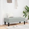 vidaXL Bench Light grey 113 x 57 x 39 cm Velvet