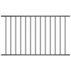 vidaXL Fence Panel Woerden Powder-coated Steel 1.7x1 m Black