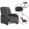 vidaXL Electric Massage Recliner Chair Dark Grey Fabric