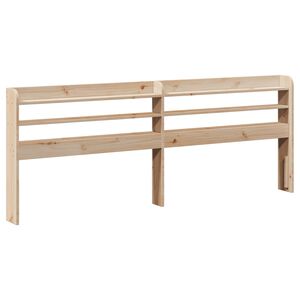 vidaXL Headboard with Shelves 180 cm Solid Wood Pine
