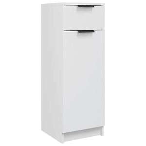 vidaXL Bathroom Cabinet White 32x33,5x90 cm Engineered Wood
