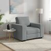 vidaXL Sofa Chair&nbsp;Light Grey 100x77x82 cm Fabric