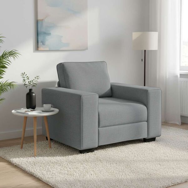 vidaXL Sofa Chair&nbsp;Light Grey 100x77x82 cm Fabric