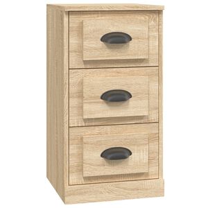vidaXL Sideboard Sonoma Oak 36x35.5x67.5 cm Engineered Wood