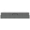 vidaXL Storage Bed with Mattress Dark Grey 90 x 190 cm Polyester