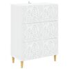 vidaXL Drawer Cabinet White 66 x 34.5 x 90 cm Engineered Wood