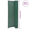 vidaXL Double-Sided Garden Fence 110x300 cm Green