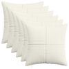 vidaXL Cushion Cover 6 pcs ALMELO Cream 40 x 40 cm Corduroy