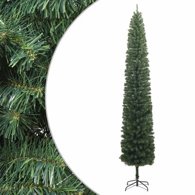 vidaXL Slim Christmas Tree with Stand 300 cm PVC