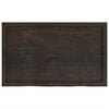 vidaXL Wall Shelf Dark Brown 100x60x(2-6) cm Treated Solid Wood Oak