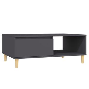 vidaXL Coffee Table Grey 90x60x35 cm Engineered Wood