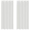 vidaXL Voile Curtains with Grommets 2 pcs White