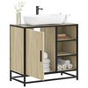 vidaXL Bathroom Sink Cabinet Sonoma Oak 65x33x60 cm Engineered Wood