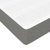 vidaXL Box Spring Bed with Mattress&LED Dark Grey 137x187 cm Double Size Fabric