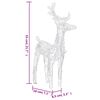 vidaXL Christmas Reindeers 2 pcs Warm White 80 LEDs Acrylic