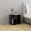 vidaXL Bed Cabinets 2 pcs Black 40x30x40 cm Engineered Wood