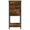 vidaXL Bedside Cabinets 2 pcs Smoked Oak 32x42x70 cm Engineered Wood