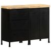 vidaXL Sideboard with 3 Drawers and 2 Doors Rough Mango Wood