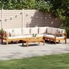 vidaXL 5 Piece Garden Sofa Set with Cushions Solid Wood Acacia