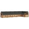 vidaXL Outdoor Sofa Set with Cushion 6 pcs Natural and Anthracite