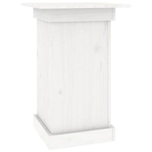 vidaXL Flower Stand White 40x40x60 cm Solid Wood Pine