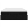 vidaXL Ottoman Bed with Mattress Black Double Velvet