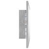 vidaXL LED Bathroom Mirror Concrete Grey 60x8.5x37 cm Acrylic