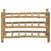 vidaXL Wine Rack Natural 57 x 29.5 x 36 cm Bamboo
