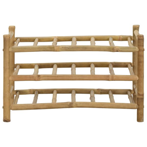 vidaXL Wine Rack Natural 57 x 29.5 x 36 cm Bamboo