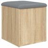 vidaXL Storage Bench Sonoma Oak 42x42x45 cm Engineered Wood