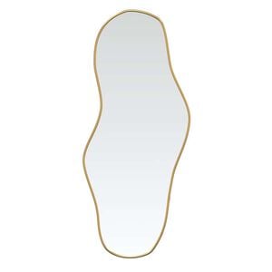 vidaXL Wall Mirror Gold 100x45 cm
