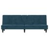 vidaXL Sofa Bed with Cup Holders Dark Grey Velvet