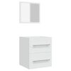 vidaXL Bathroom Cabinet with Mirror White 41x38.5x48 cm Engineered Wood