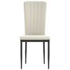 vidaXL Dining Chairs 4 pcs Cream Velvet